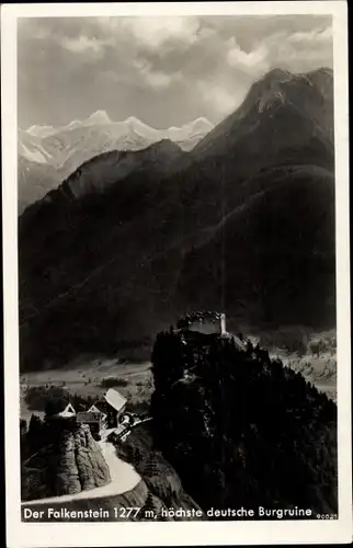 Ak Pfronten im Allgäu Bayern, Burg Falkenstein, Burghotel