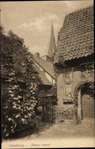 Ak Lüneburg in Niedersachsen, Roter Hahn