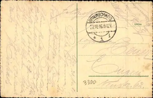 Ak Braunschweig in Niedersachsen, Burggraben