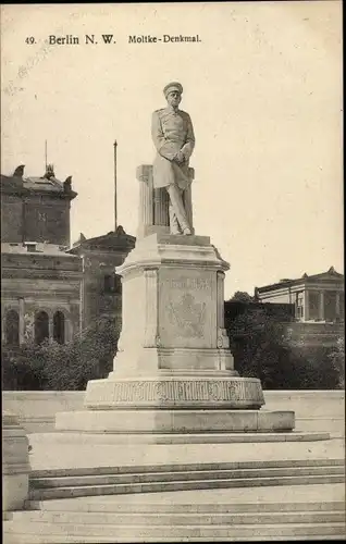 Ak Berlin Tiergarten, Moltke Denkmal