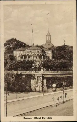Ak Dresden Altstadt, Königl. Belvedere