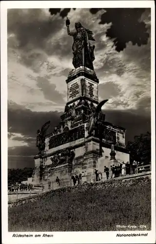 Ak Rüdesheim am Rhein, Niederwald Nationaldenkmal