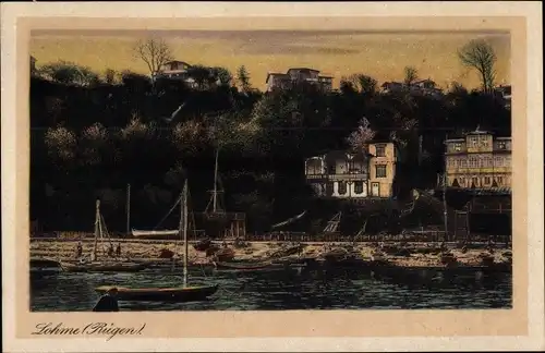 Ak Lohme auf Rügen, Teilansicht