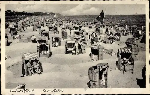 Ak Ostseebad Ahlbeck Heringsdorf auf Usedom, Strandleben