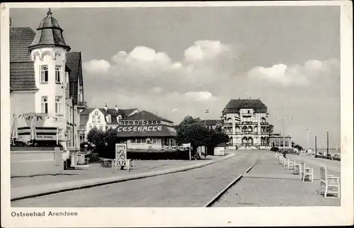 Ak Ostseebad Arendsee Kühlungsborn, Promenade, Lesehalle