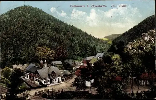 Ak Falkenstein Ludwigsstadt in Oberfranken, Ortsansicht