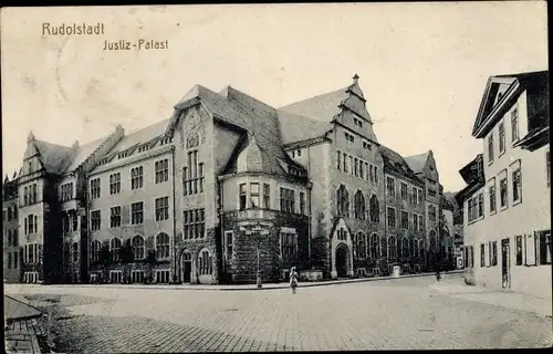 Ak Rudolstadt in Thüringen, Justizpalast