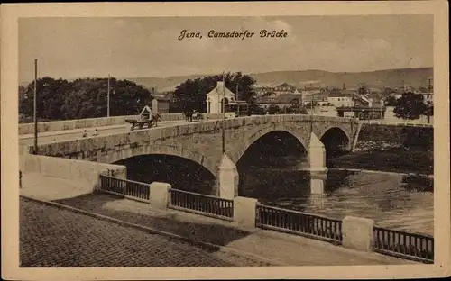 Ak Jena in Thüringen, Camsdorfer Brücke