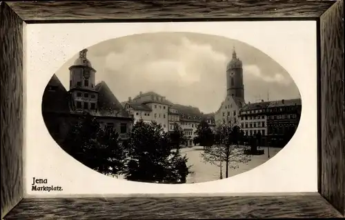 Passepartout Ak Jena in Thüringen, Marktplatz