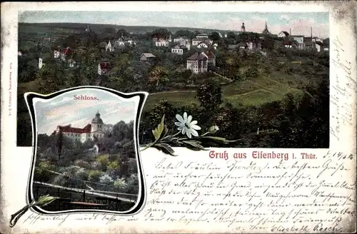Ak Eisenberg in Thüringen, Schloss, Gesamtansicht