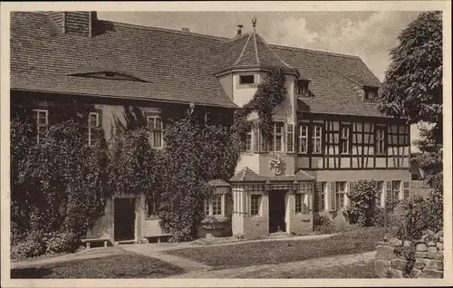 Ak Rausdorf in Thüringen, Schloß, Hofseite