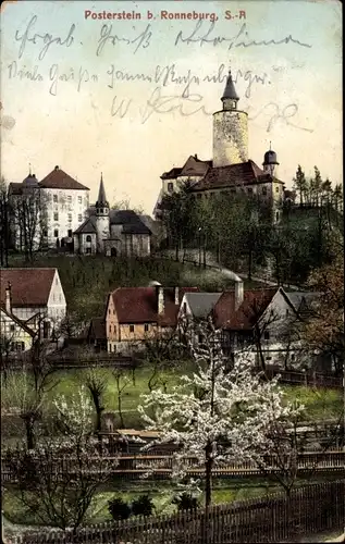 Ak Posterstein im Altenburger Land, Teilansicht