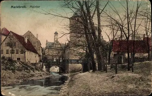 Ak Marktbreit am Main Unterfranken, Maintor