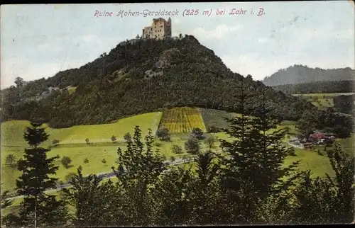 Ak Lahr im Schwarzwald Baden, Ruine Hohen-Geroldseck