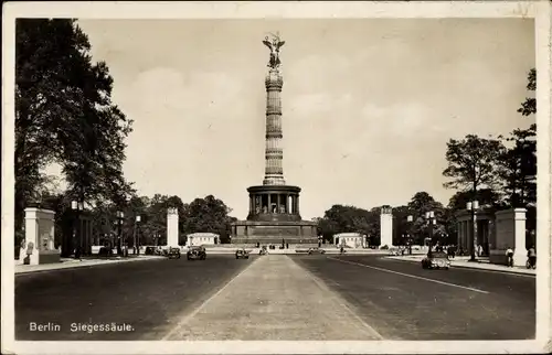 Ak Berlin Tiergarten, Siegessäule