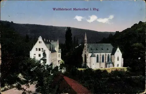 Ak Marienthal im Rheingau Geisenheim am Rhein Hessen, Kirche
