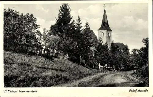 Ak Flammersfeld im Westerwald, Bahnhofstraße