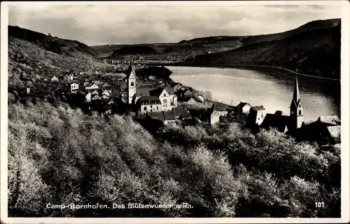 Ak Kamp Bornhofen Rhein, Das Blütenwunder am Rhein, Kirchen