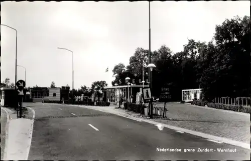 Ak Zundert Nordbrabant Niederlande, Nederlandse grense Zundert-Wernhout