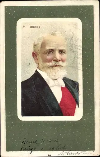 Ak Emile Loubet, President de la Republique Francaise, Portrait