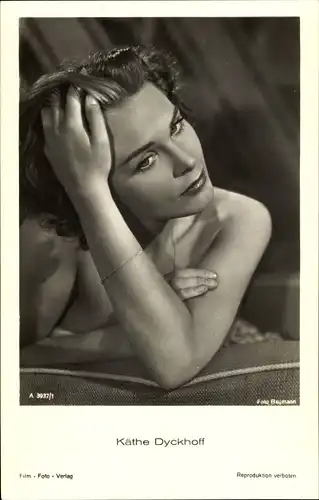 Ak Schauspielerin Käthe Dyckhoff, Portrait, A 3937 1