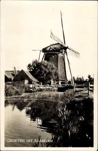 Ak Zaandam Zaanstad Nordholland, Molen, Windmühle