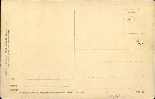 Ak Wormer Nordholland, Zaandammerpad, De Wandelaar