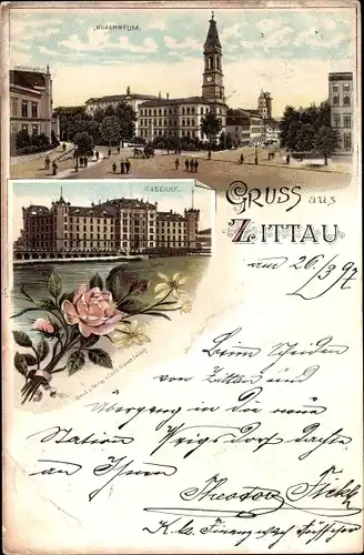 Litho Zittau in Sachsen, Kaserne, Johanneum