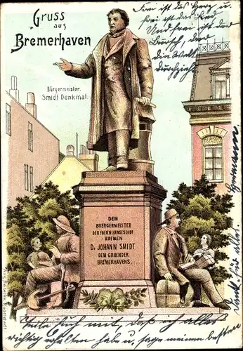 Litho Bremerhaven, Bürgermeister Smidt Denkmal