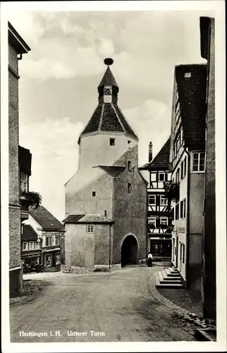 Ak Hechingen im Zollernalbkreis, Unterer Turm