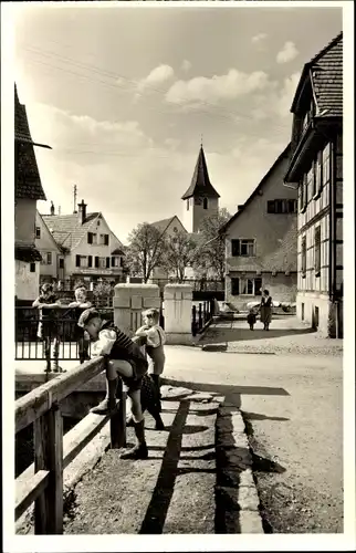 Ak Hechingen in Baden Württemberg, Spittelkirche, Kinder