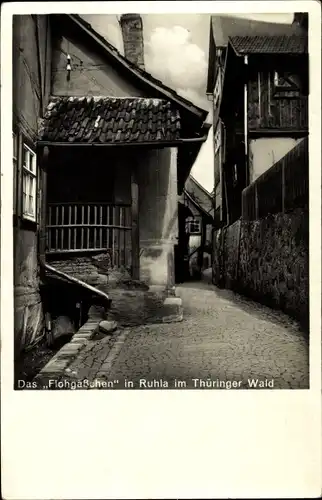 Ak Ruhla in Thüringen, Flohgäßchen