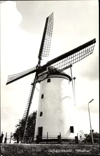 Ak Goudswaard Südholland, Molen Windlust