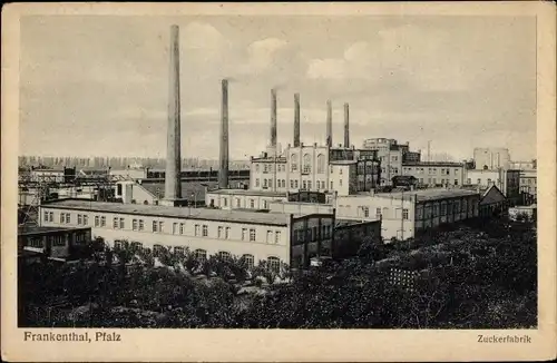 Ak Frankenthal in der Pfalz, Zuckerfabrik