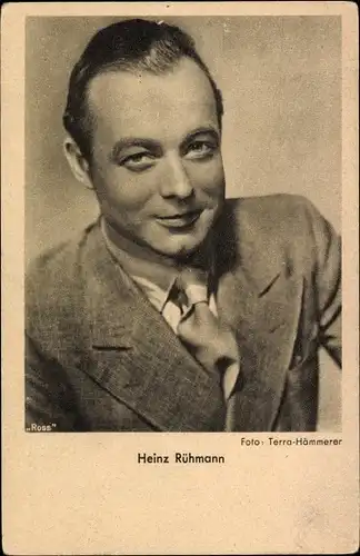 Ak Schauspieler Heinz Rühmann, Portrait