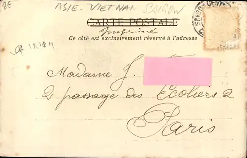 Ak Cholon Saigon Cochinchine Vietnam, Une rue, Straßenpartie