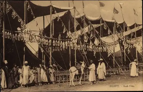 Ak Port Said Ägypten, Arab Fete