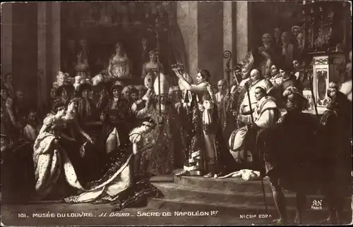 Künstler Ak David, J. L., Sacre de Napoleon I., Musee du Louvre