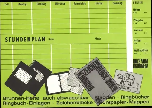 Stundenplan Brunnen-Hefte, Hunde, Deutscher Schäferhund, Bernhardiner, Afghane, Terrier