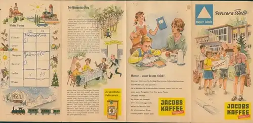 Stundenplan Jacobs Kaffee, Unsere Welt, Große Entdeckungsfahrten um1960
