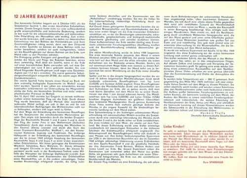 Stundenplan DDR Deutsche astrologische Gesellschaft, Weltraum Briefmarken Ostblock um 1970