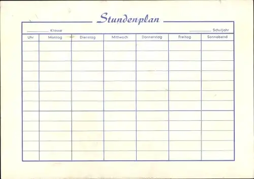 Stundenplan Schreipa Büroartikel, Hefte, Ringbucheinlagen, Blocks - Dartscheibe um 1960