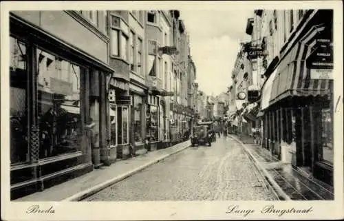 Ak Breda Nordbrabant Niederlande, Lange Brugstraat