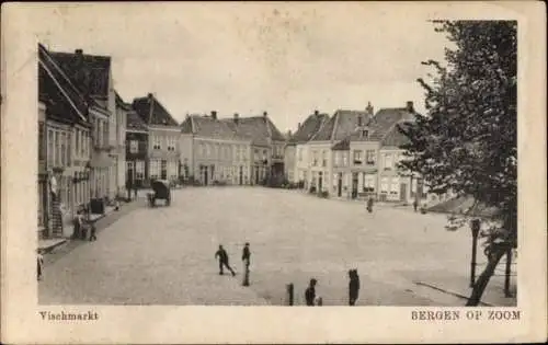 Ak Bergen op Zoom Nordbrabant Niederlande, Vischmarkt