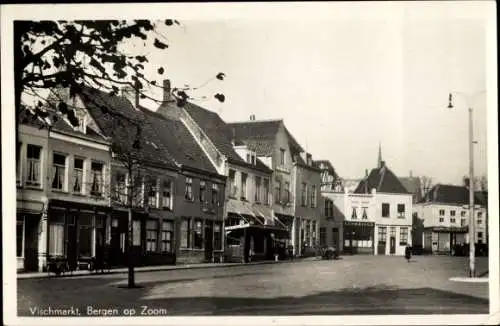 Ak Bergen op Zoom Nordbrabant Niederlande, Vischmarkt