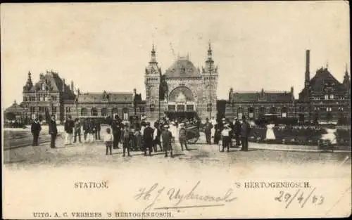 Ak 's Hertogenbosch Nordbrabant Niederlande, Station