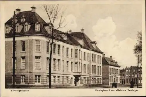 Ak 's Hertogenbosch Nordbrabant Niederlande, Koninginne Laan Gebouw Teulings