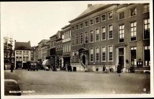 Ak Breda Nordbrabant Niederlande, Markt, Hotel-Restaurant