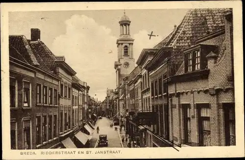 Ak Breda Nordbrabant, Ridderstraat, St. Janstraat