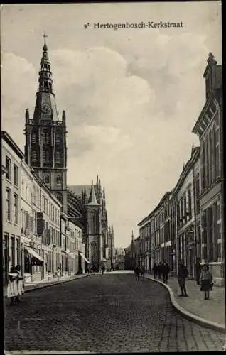 Ak 's Hertogenbosch Nordbrabant Niederlande, Kerkstraat